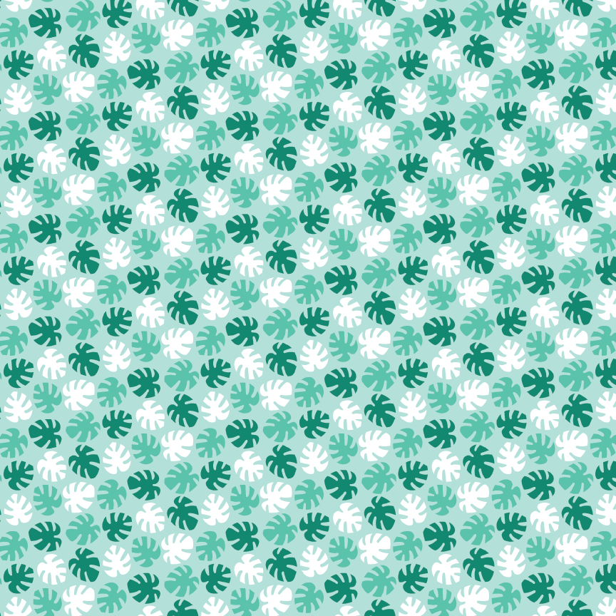 Minty Monstera Pattern Acrylic Sheets - CMB Pattern Acrylic